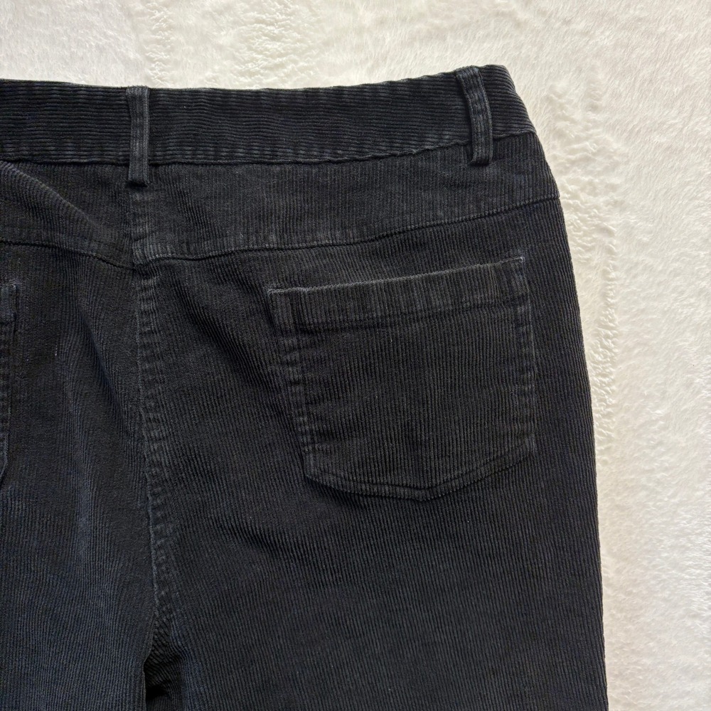 J. McLaughlin Black Corduroy Pants Size 12 Women's Classic Fit - Picture 8 of 11